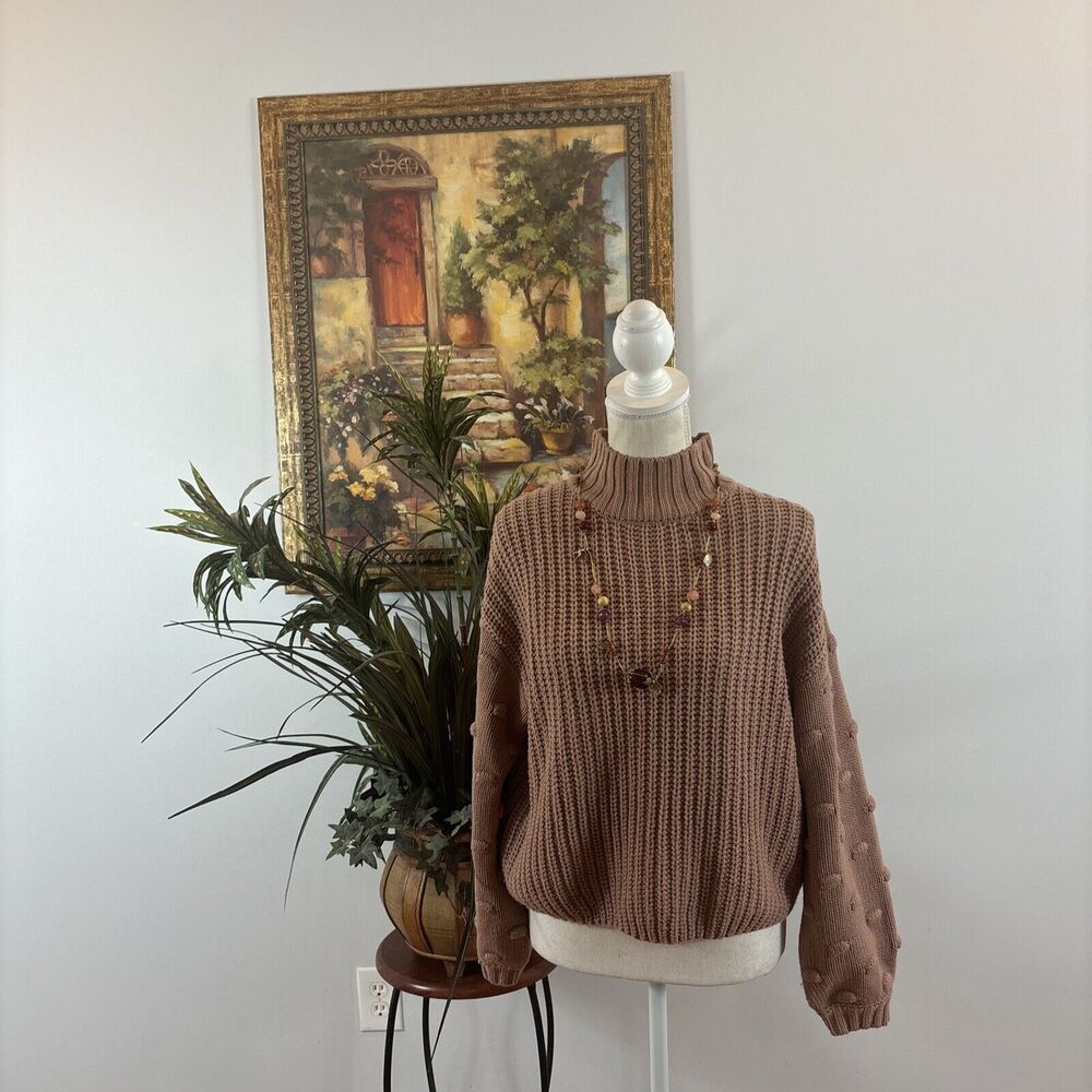 Jessica Simpson Women Cardigan Cropped Sweater Size M Long Sleeve‎ Crew Neck